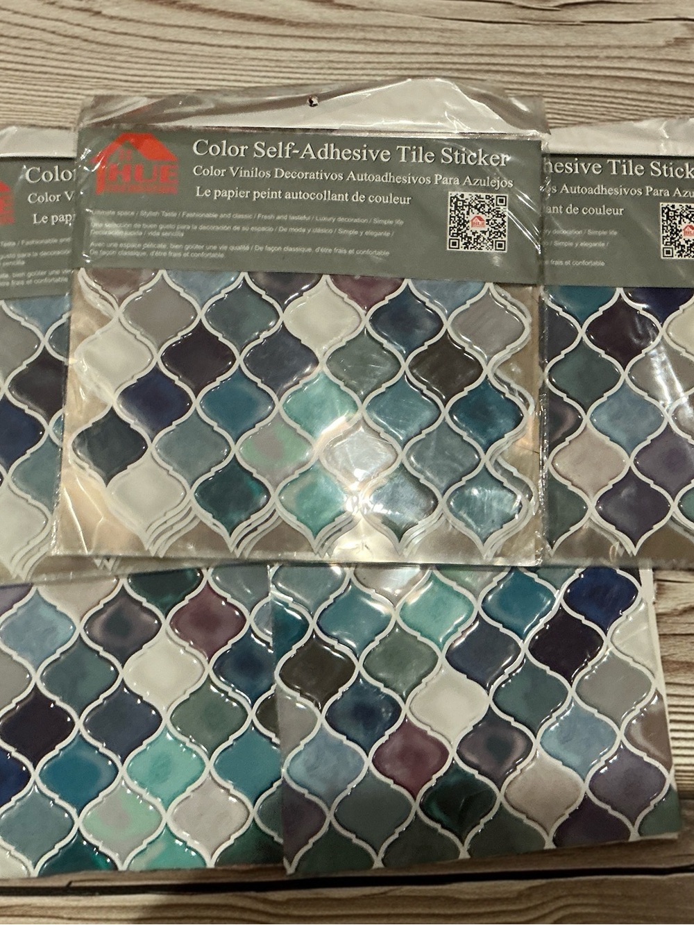 HUE Color Self-Adhesive Peel & Stick Tile- 32 square feet